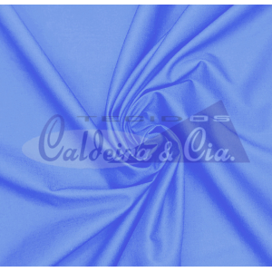 Tecido Tricoline Silky Lisa cor - 4515 (Azul Médio)